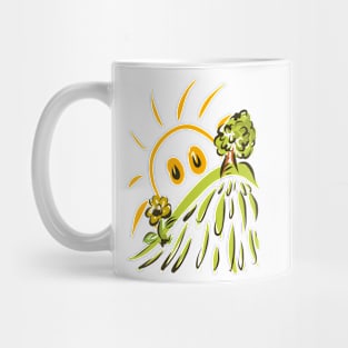 The tree on the hill Mug